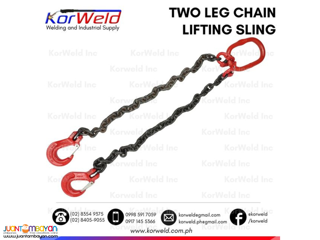 Lifting Sling Two Leg Chain 3 Feet Chain