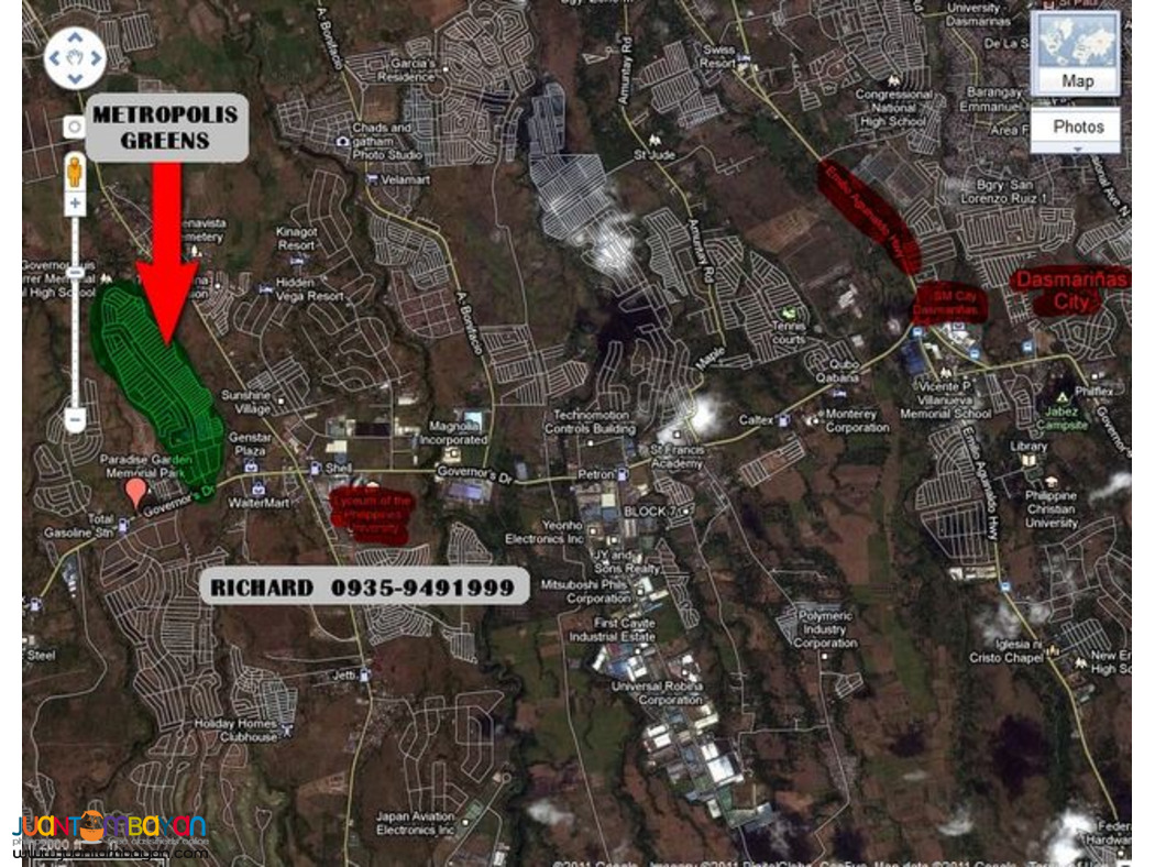 54 sqm Lot in Metropolis Greens Gen. Trias Cavite 