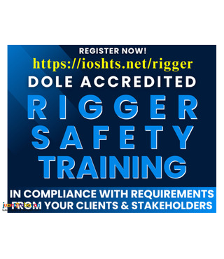 Rigger Safety Training for Riggers Signalman DOLE Specialized Training