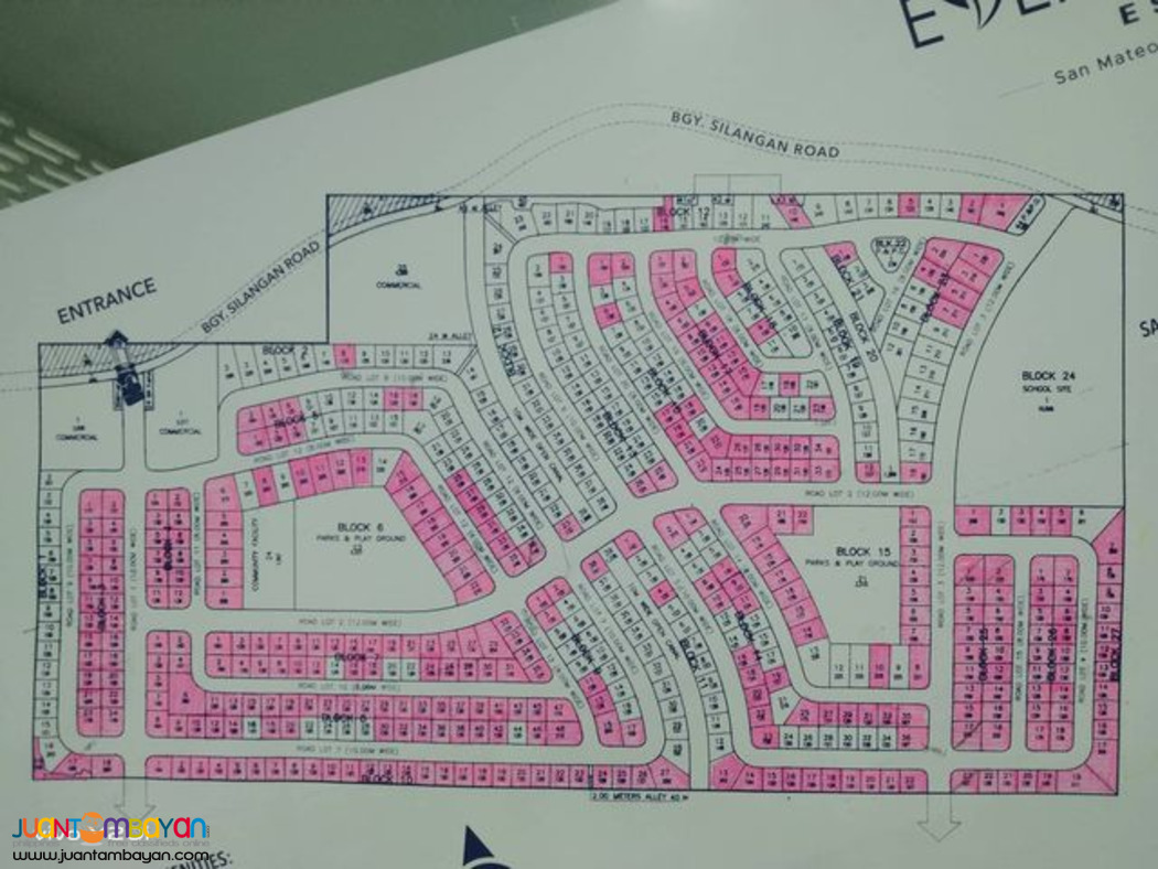 120 sqm Lot for Sale in Evergreen Estates San Mateo Rizal