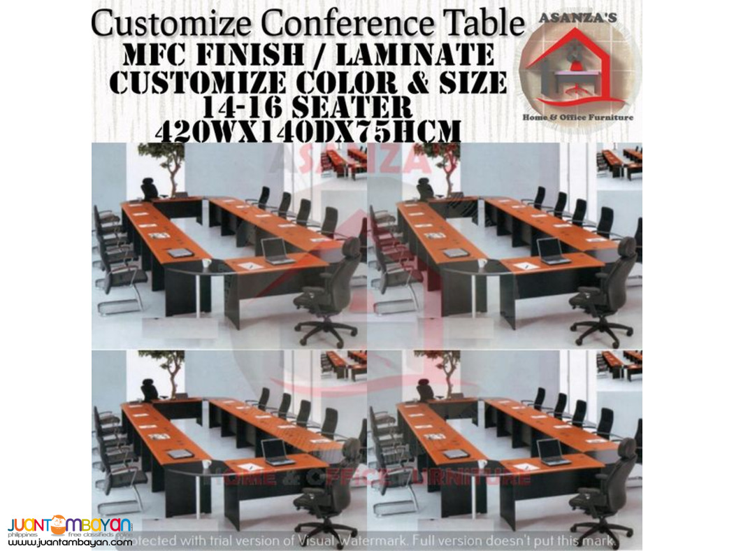 CUSTOMIZE CONFERENCE TABLE