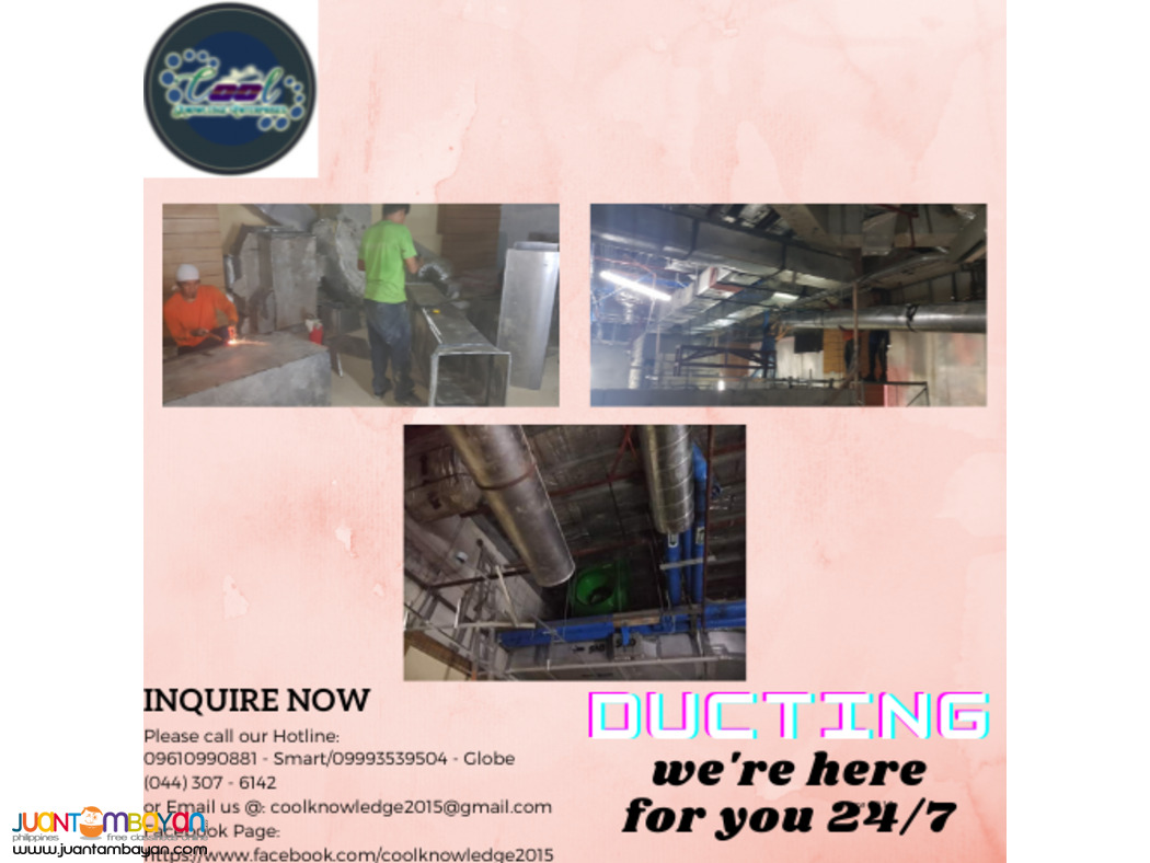 metal ducting installation