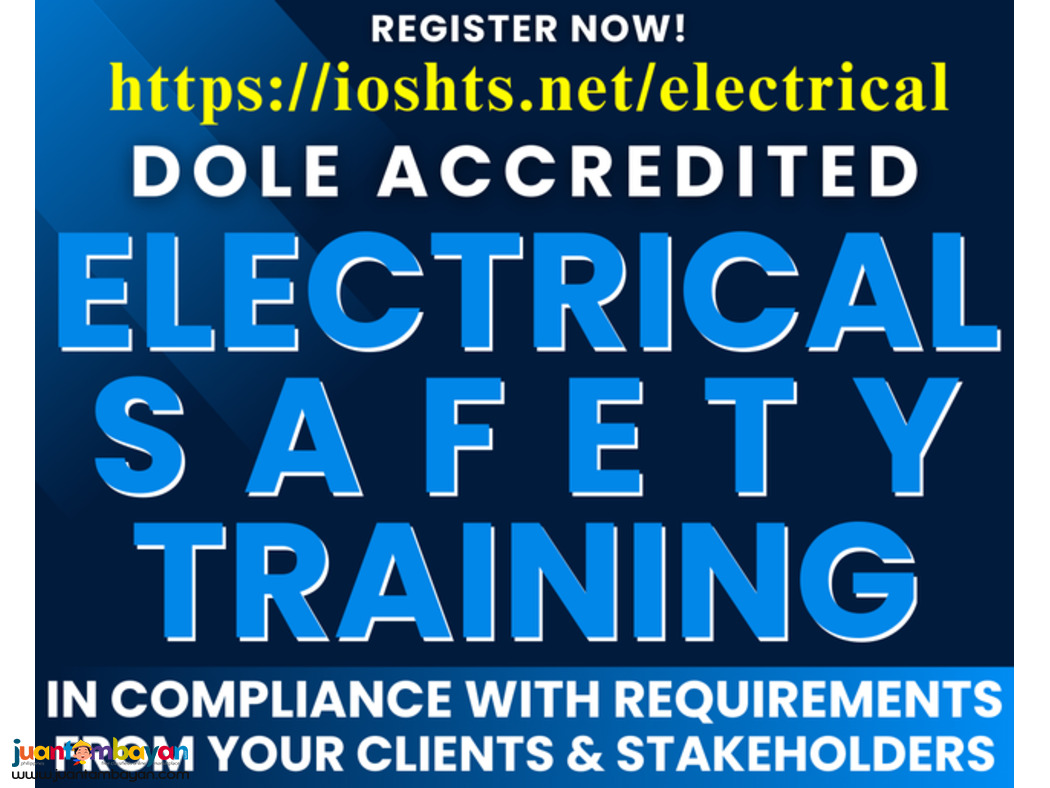 Electrical Safety Training LOTO Training DOLE Accredited Specialized