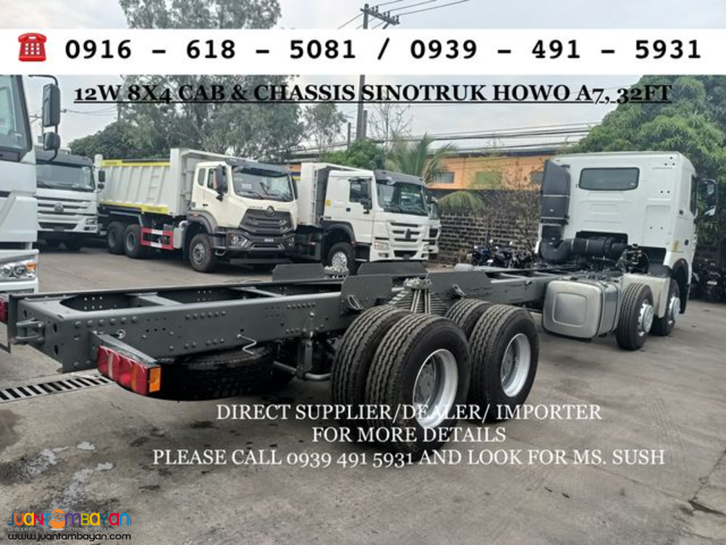 10-wheeler & 12 wheeler Cab Chassis SInotruk Howo A7