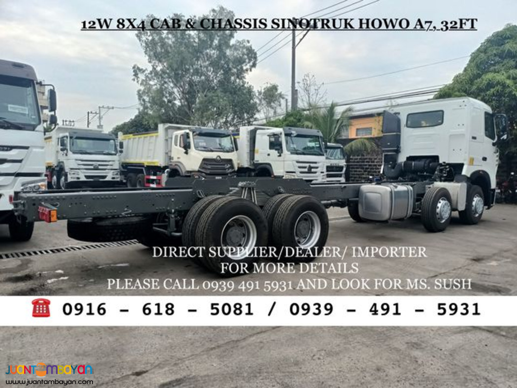 10-wheeler & 12 wheeler Cab Chassis SInotruk Howo A7