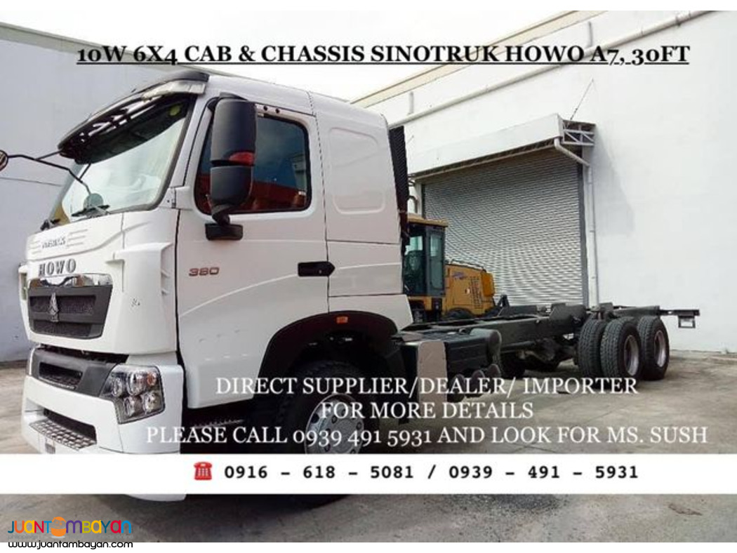 10-wheeler & 12 wheeler Cab Chassis SInotruk Howo A7