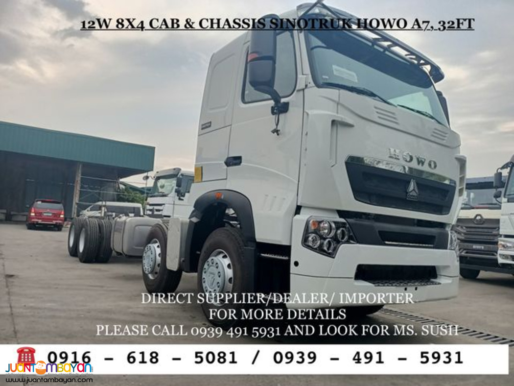 10-wheeler & 12 wheeler Cab Chassis SInotruk Howo A7