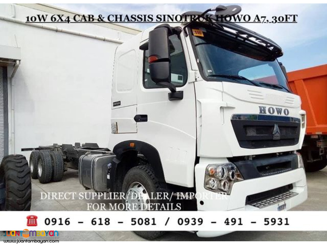 10-wheeler & 12 wheeler Cab Chassis SInotruk Howo A7