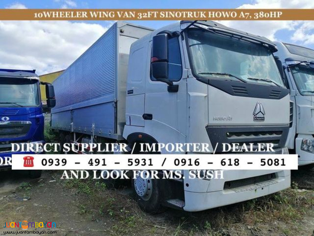 10-wheeler Sinotruk Howo A7 Wingvan 32ft Euro 2 & Euro 4