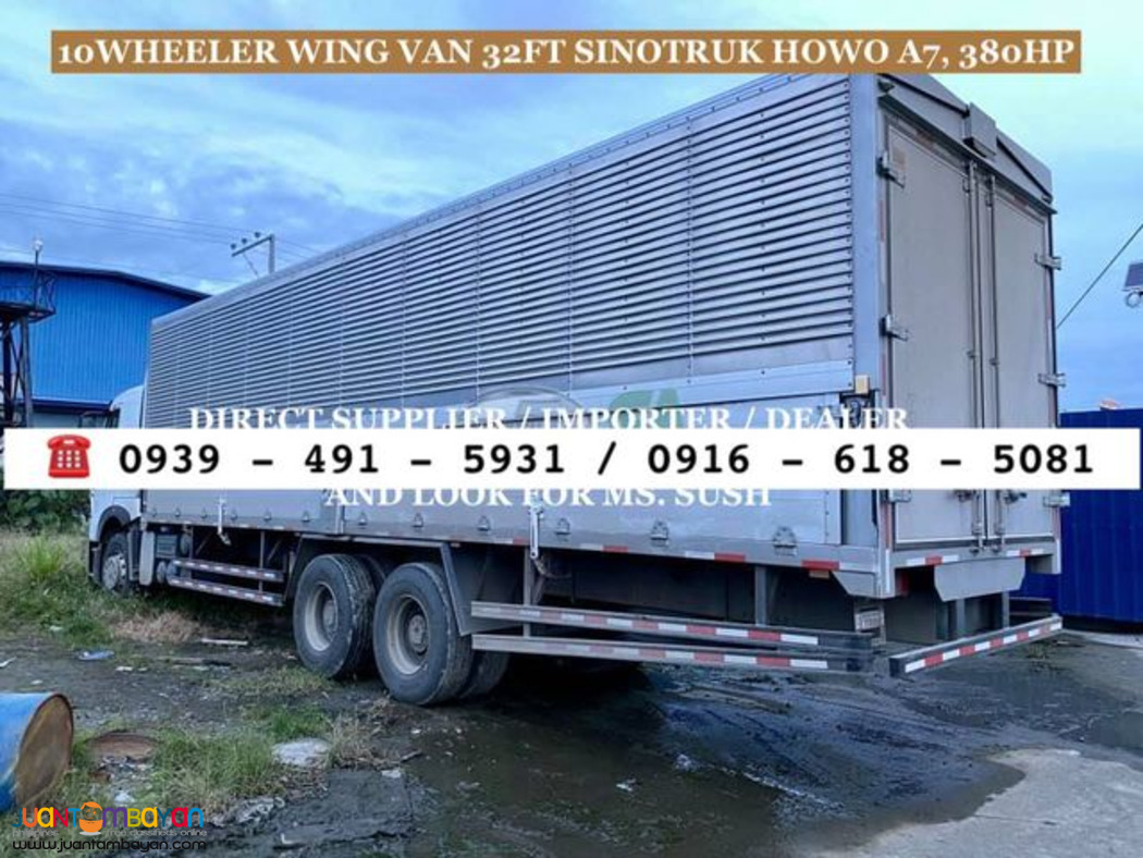 10-wheeler Sinotruk Howo A7 Wingvan 32ft Euro 2 & Euro 4