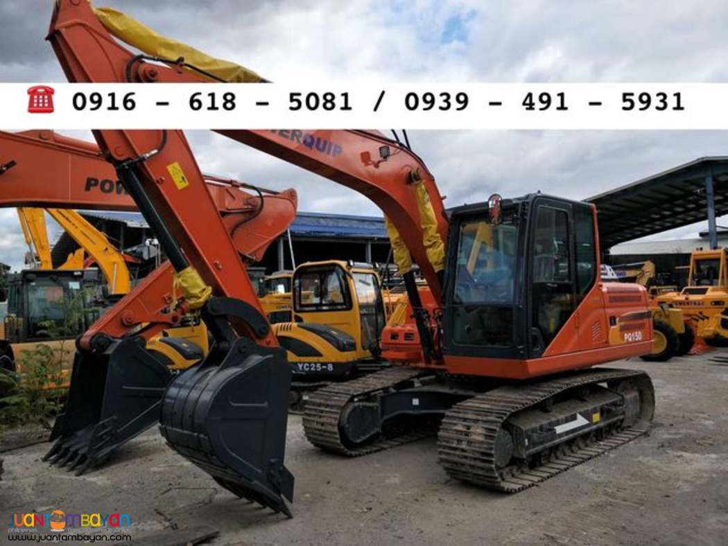 powerquip pq150 0.52 cubic hydraulic backhoe excavator 