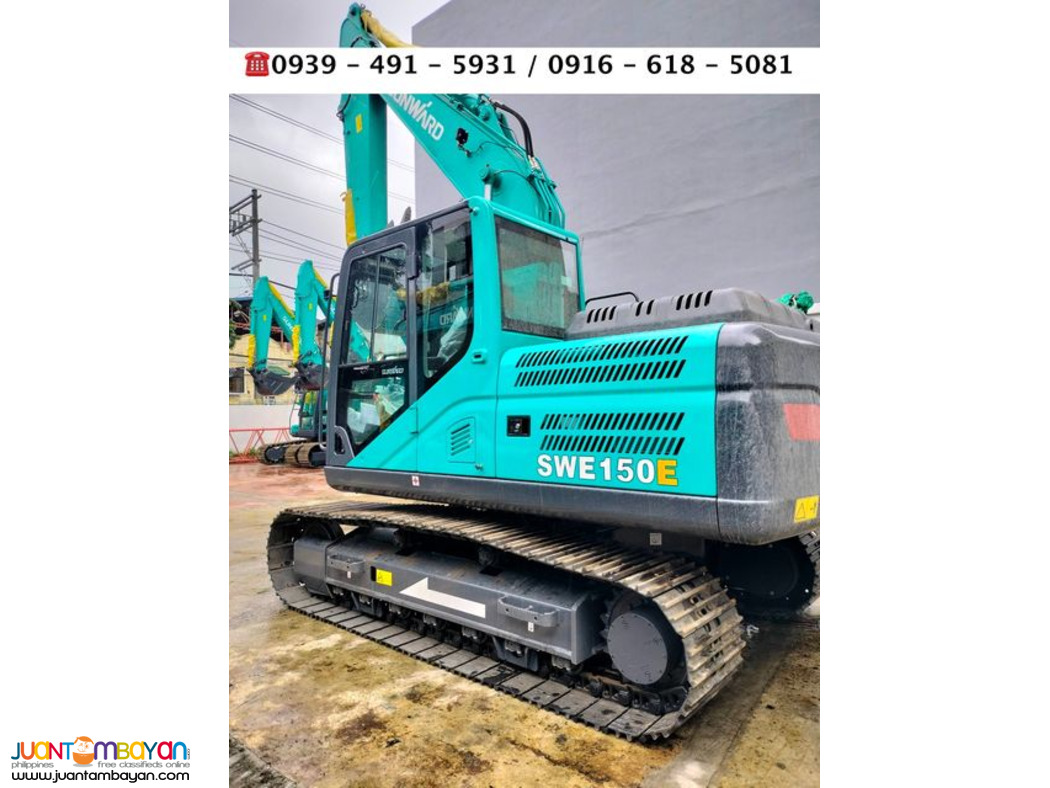 swe150 sunward hydraulic backhoe crawler isuzu engin 0.52cubic