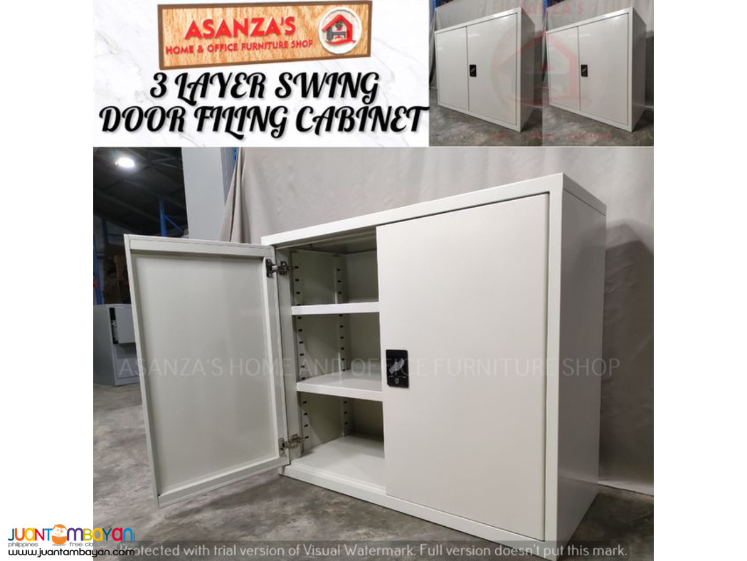 3 Layer Swing Door Filing Cabinet