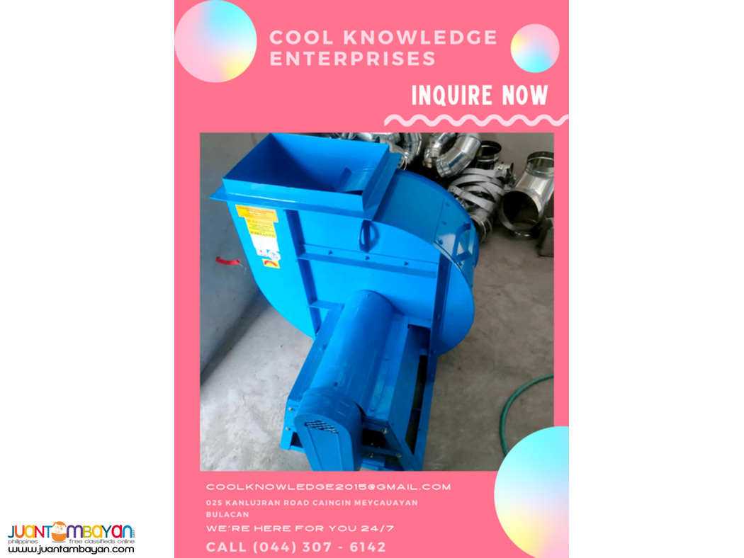 EXHAUST/FRESH AIR CENTRIFUGAL BLOWER SYSTEM--BULACAN