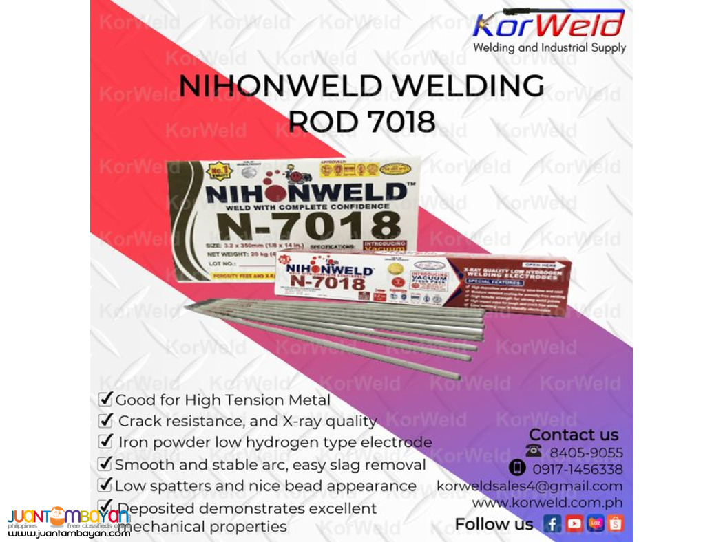 Nihonweld welding Rod 7018 