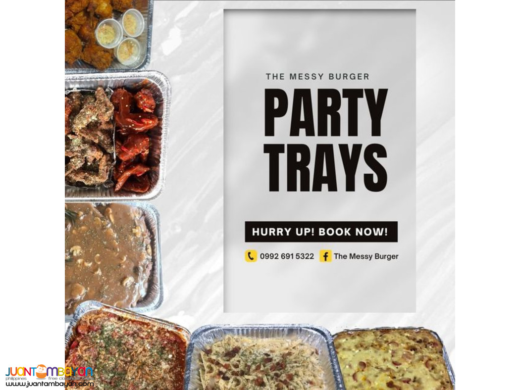 Affordable Party Trays You Can Order Online | The Messy Burger