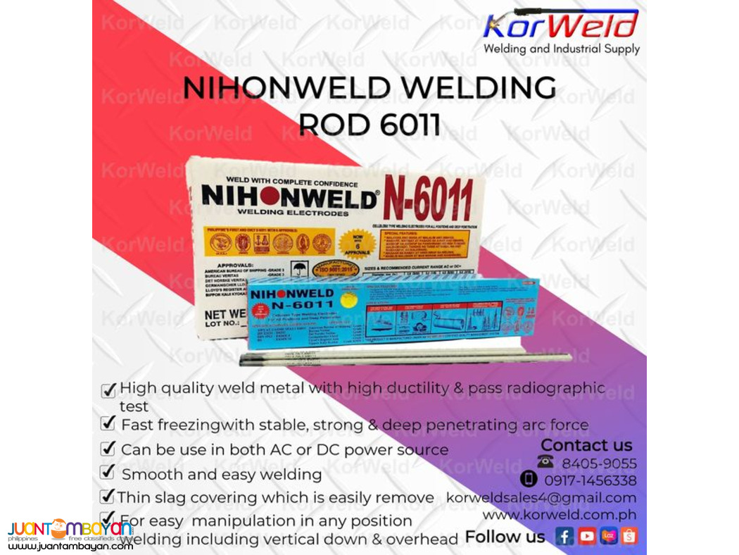 Nihonweld Welding Rod 6011 