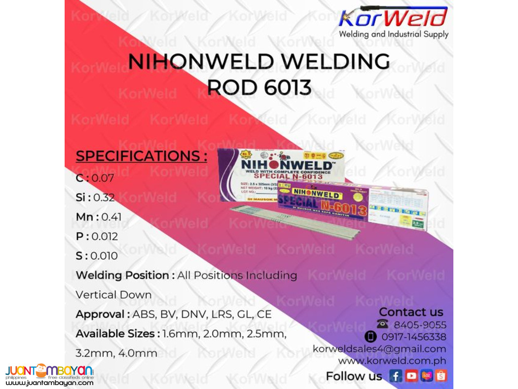 Nihonweld Welding Rod Special 6013