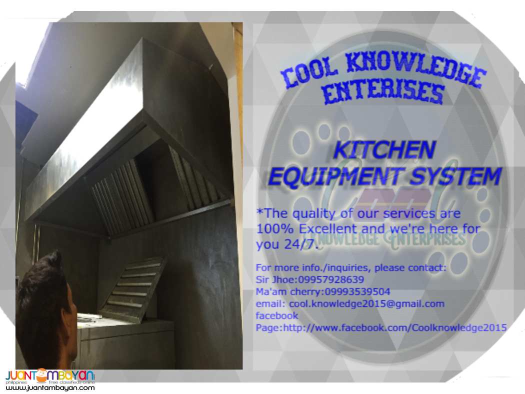 kitchen equipment -- installation