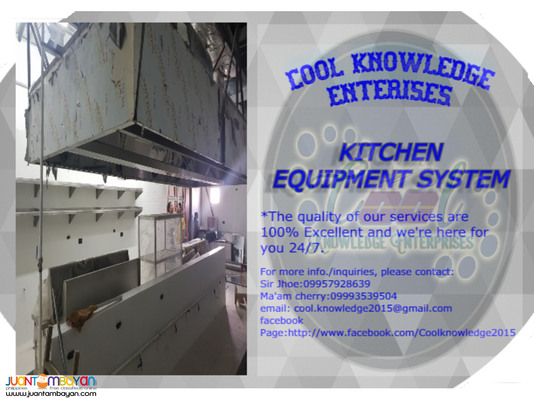 kitchen equipment -- installation