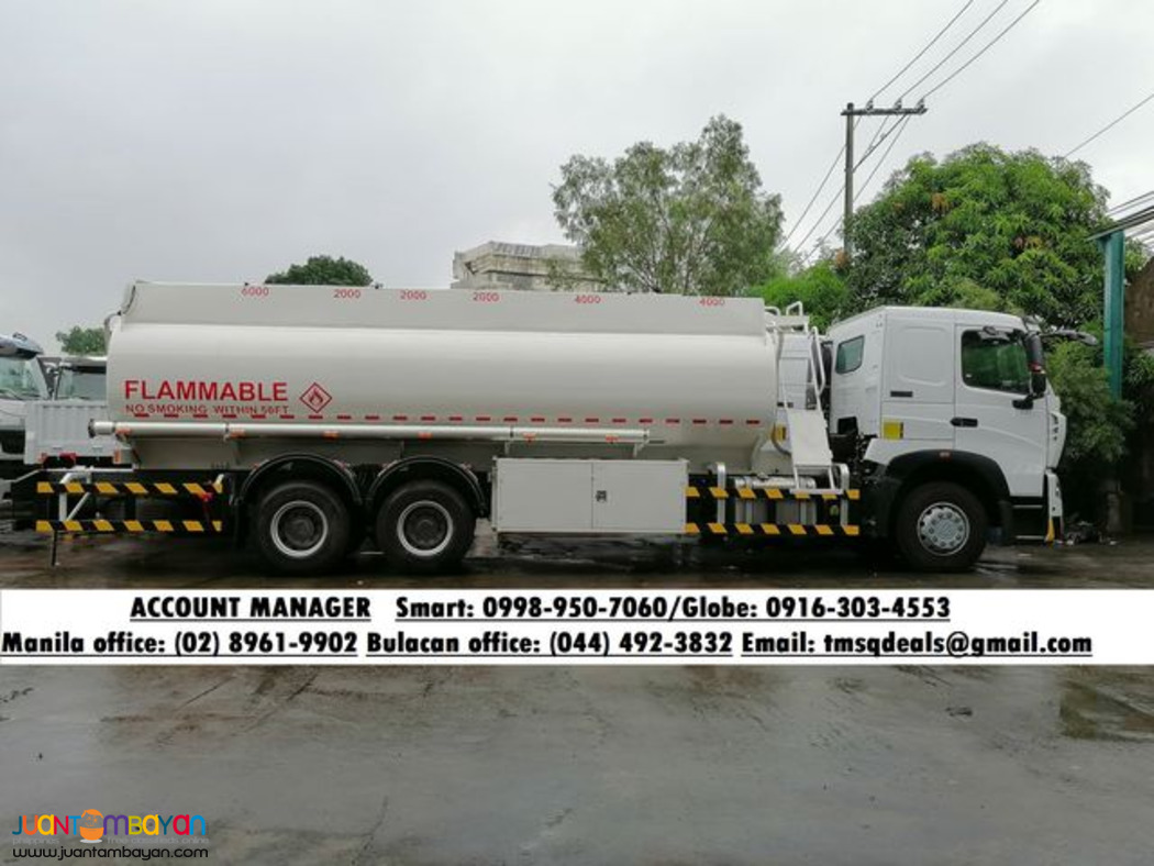 brand new hOWO 10w fuel truck fuel tanker 20kl & 24kl for sale