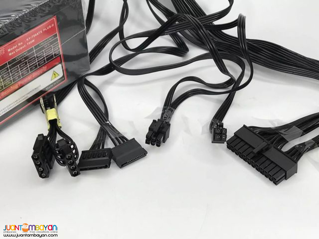 Power Supply - YGT TOP ONE 750W ATX 4PIN Long Cable ATX (KY-750ATX)