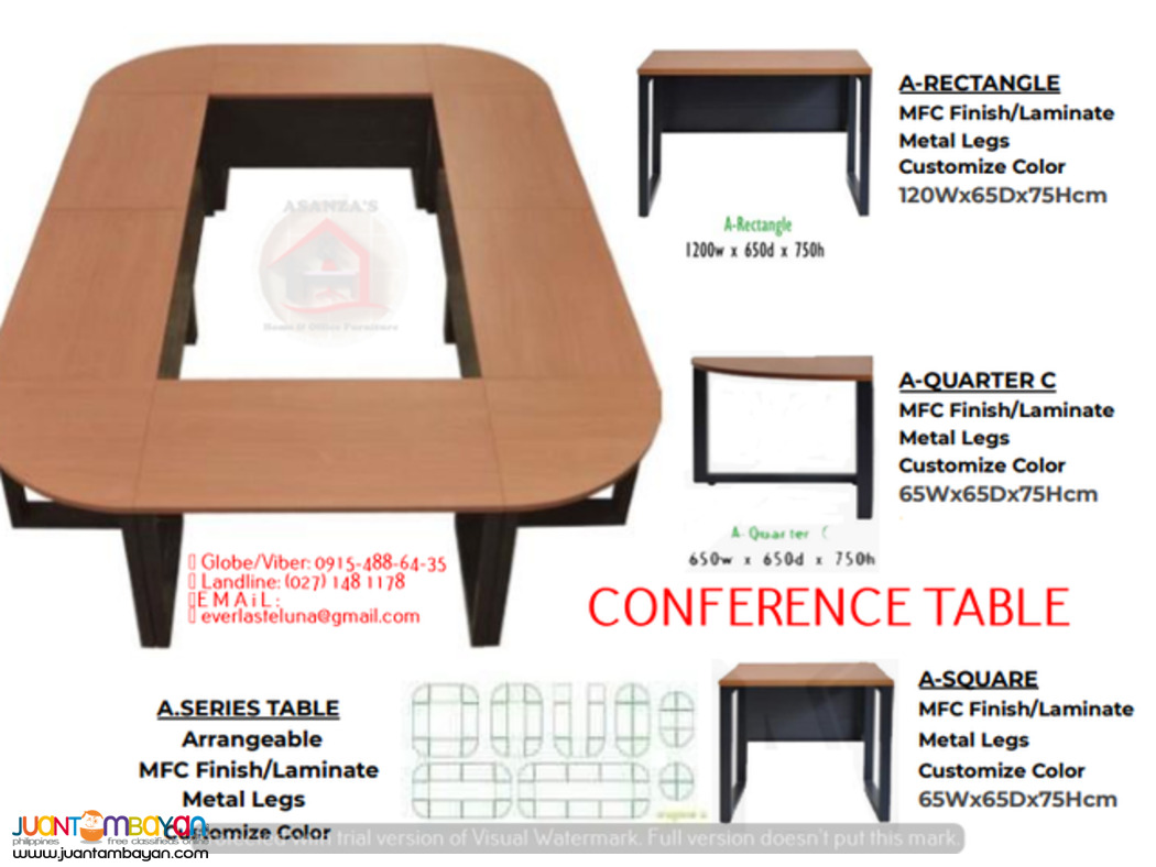 CONFERENCE TABLE  (4-6 6-8 8-10 10-12 12-14 ) (FACTORY PRICE)