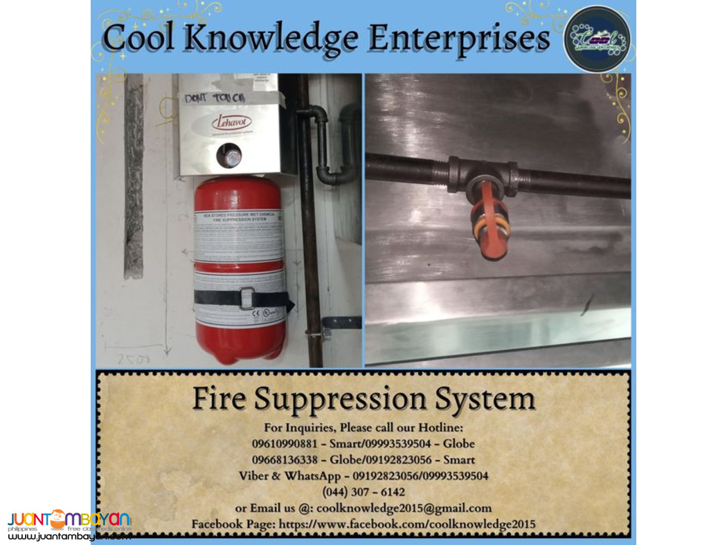 fire suppression system -- supply & installation