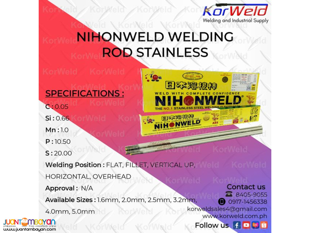 NIhonweld Welding Rod Stainless 