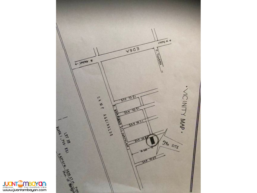 Commercial Lot 423sqm. in 18th Avenue Cubao Quezon City