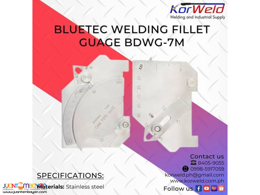 Bluetec Welding Fillet Guage BDWG -7M