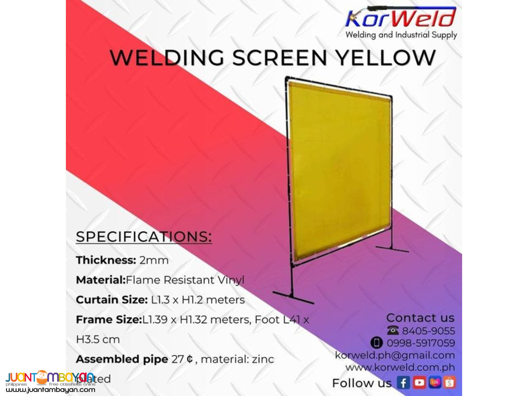 Welding Screen Yellow