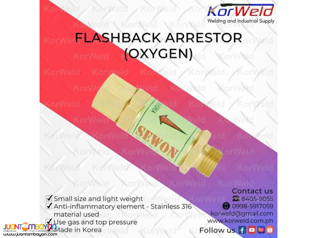 Flashback Arrestor Oxygen and Acetylene/ LPG