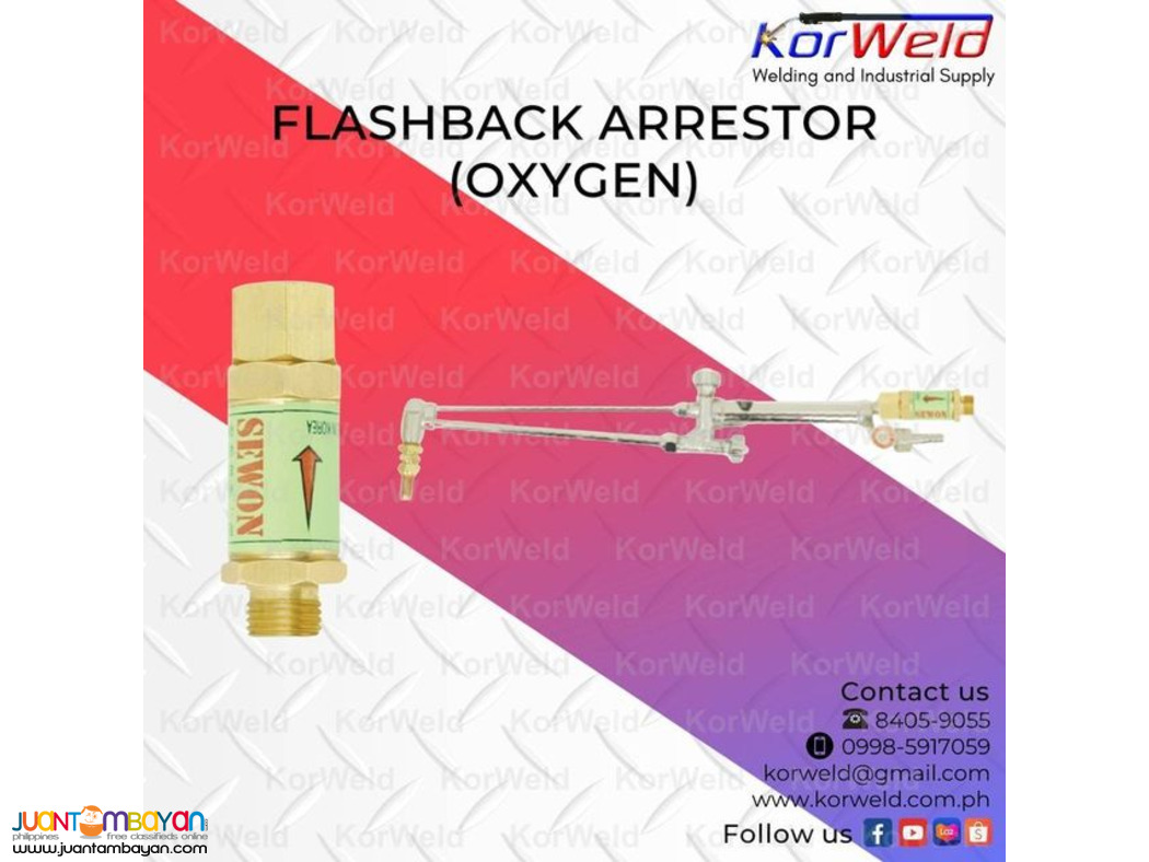 Flashback Arrestor Oxygen and Acetylene/ LPG