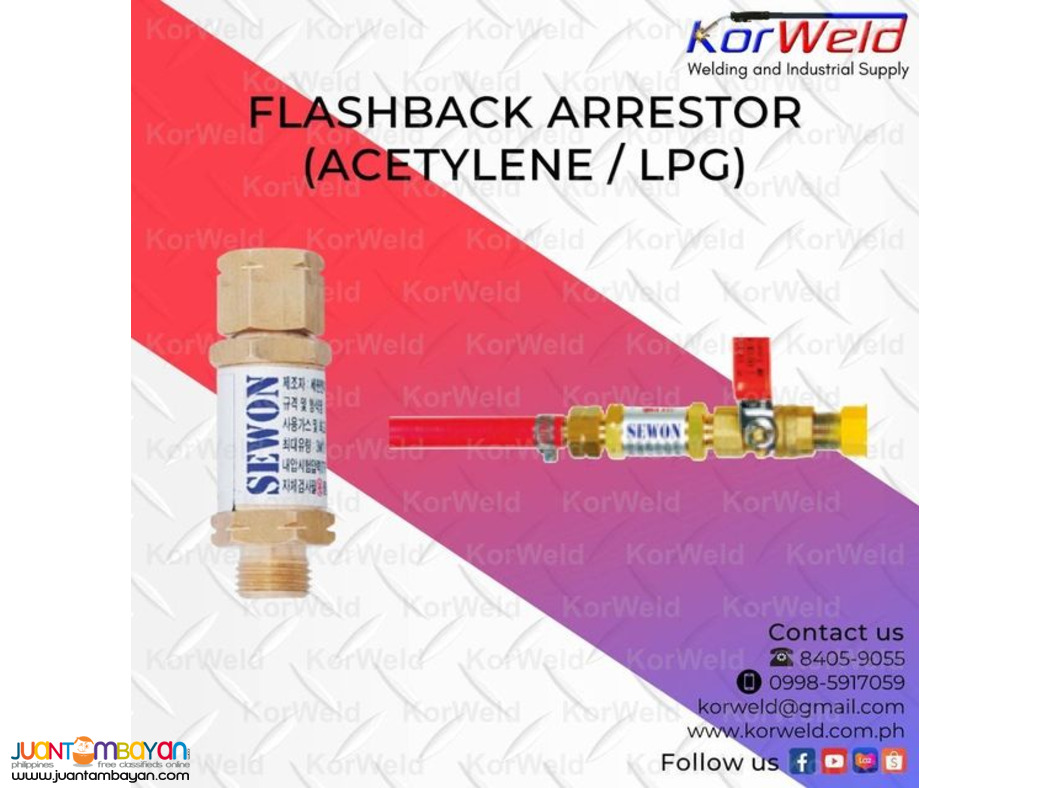 Flashback Arrestor Oxygen and Acetylene/ LPG