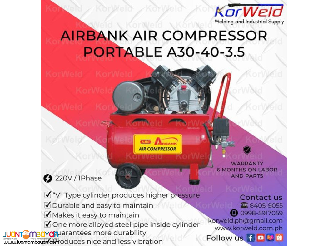 Airbank Air Compressor Portable A30-40-3.5