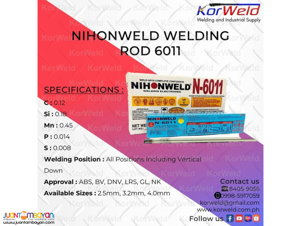 Nihonweld Welding Rod 6011