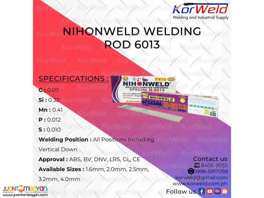 Nihonweld Welding Rod 6013