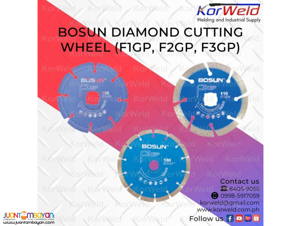 Bosun Diamond Cutting Wheel (F1GP, F2GP, F3GP)