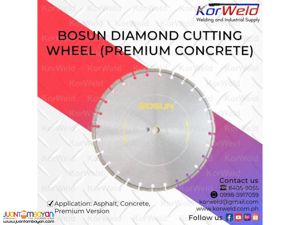 Bosun Diamond Cutting Wheel (PREMIUM CONCRETE)