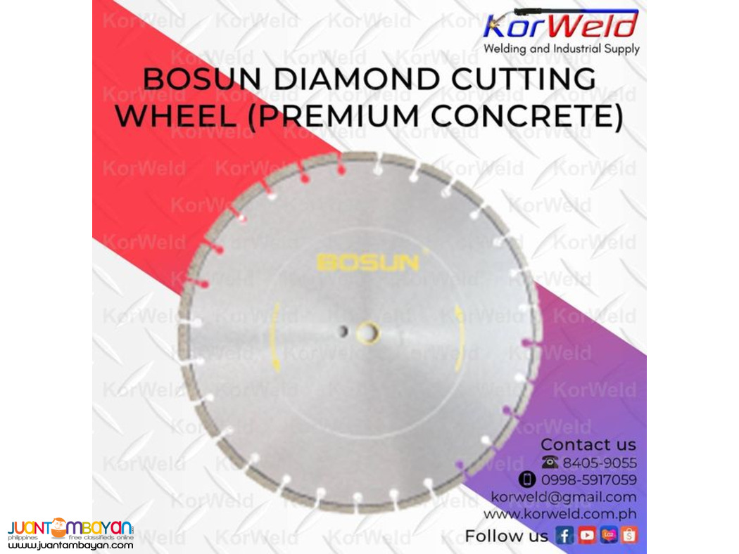 Bosun Diamond Cutting Wheel (PREMIUM CONCRETE)