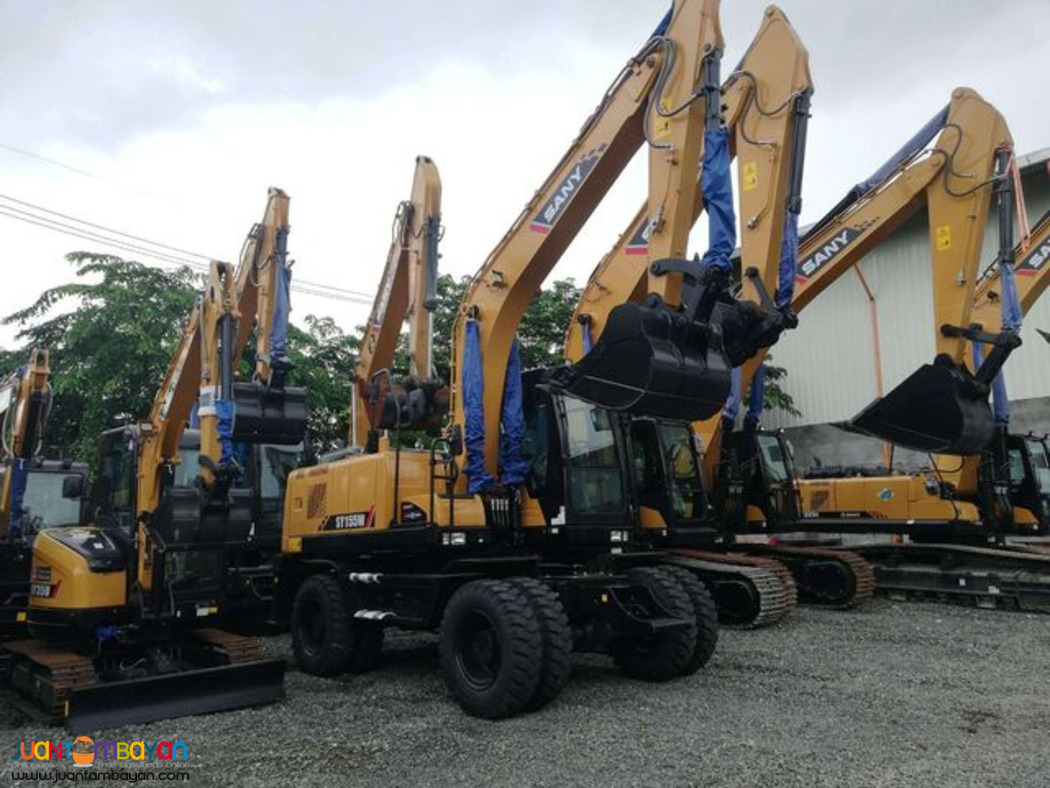 SANY SY155 WHEEL TYPE EXCAVATOR 13.5tons