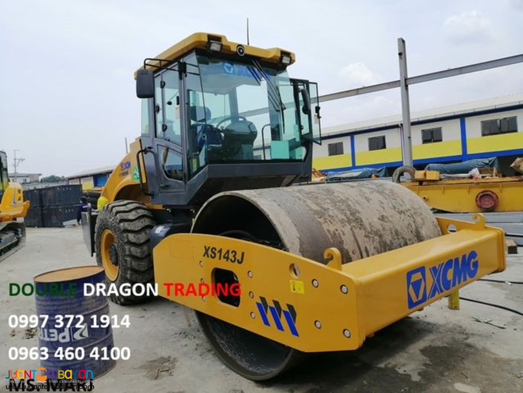 XCMG HEAVY EQPT SINGLE DRUM VIBRATORY ROLLER XS143J SHANGCHAI 14 T