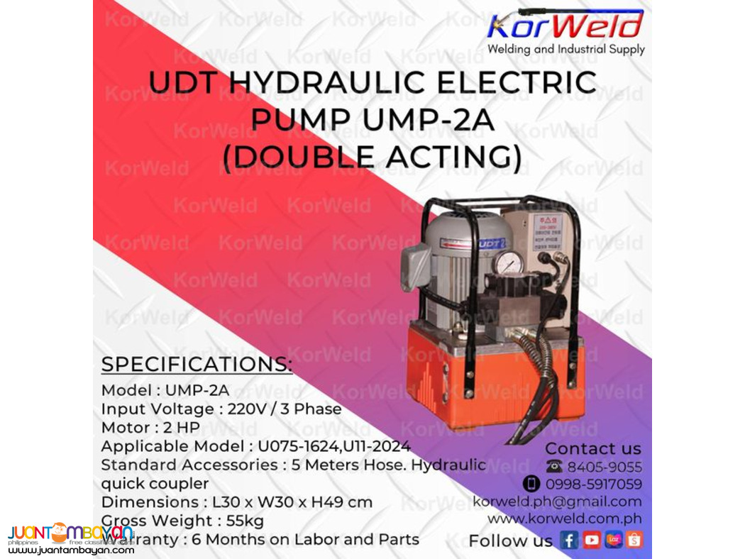 UDT Hydraulic Electric Pump UMP-2A