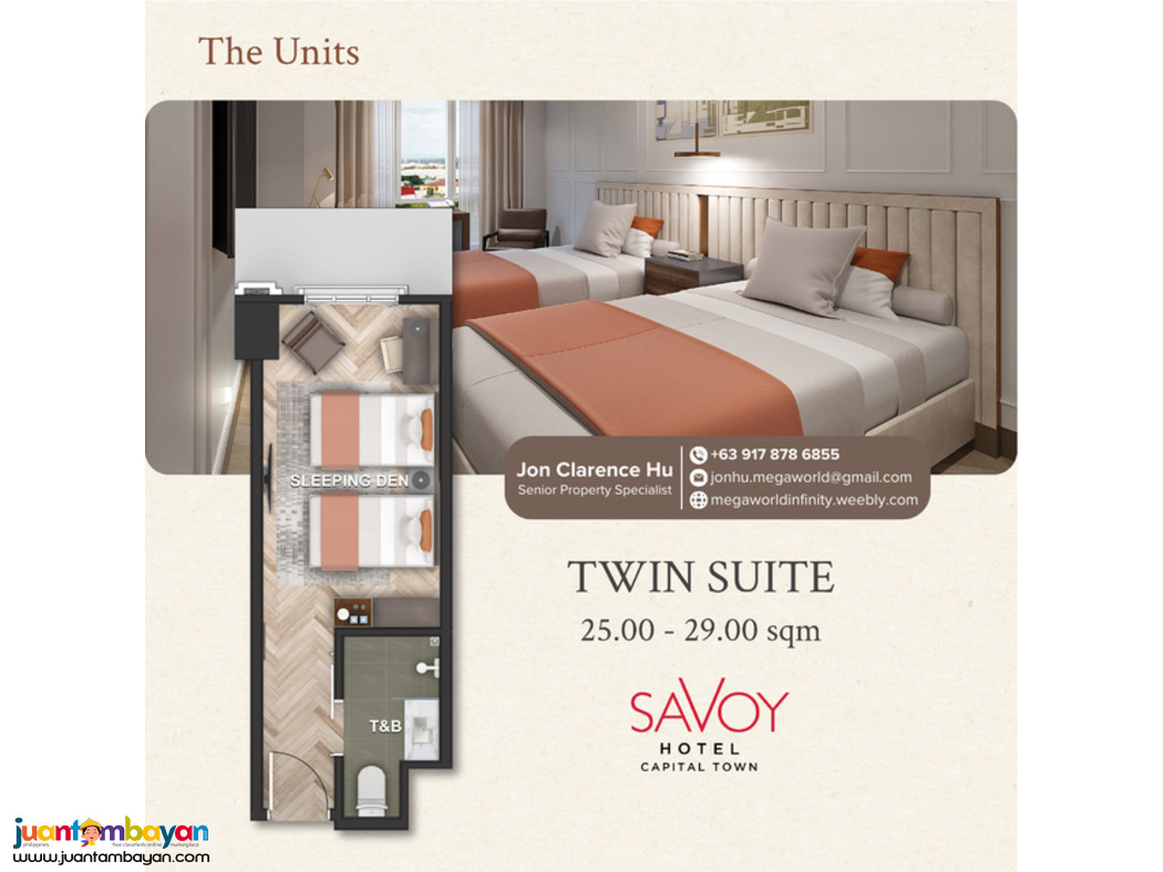 Savoy Hotel Capital Town - Condotel Investment in pampanga