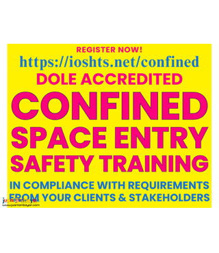 DOLE Confined Space Entry Safety Training DOLE Accredited