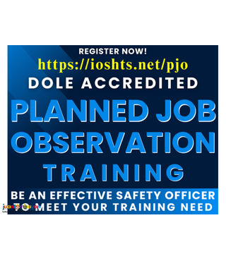 Planned Job Observation Training Safety Officer Training DOLE Training