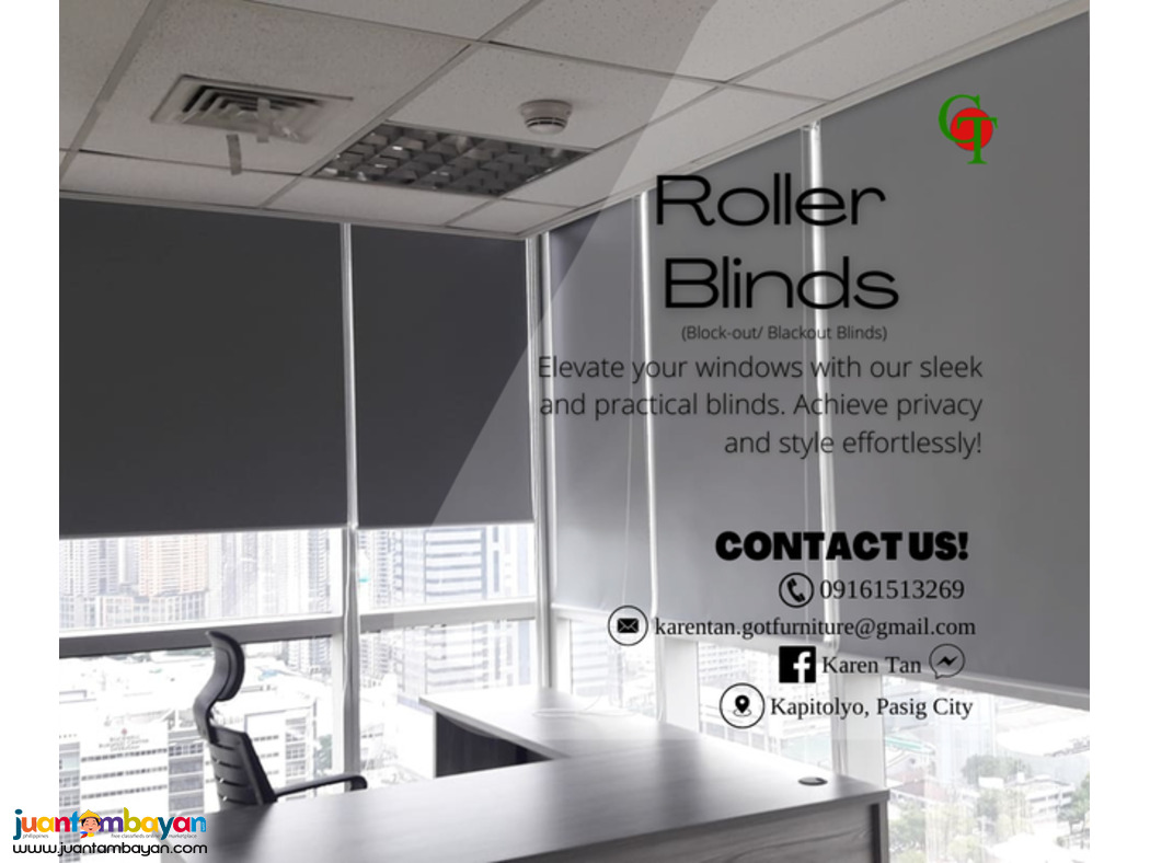 Blackout Blinds | Roller blinds | Sunscreen Blinds.