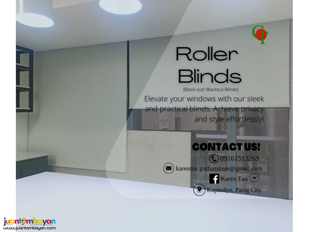 Blackout Blinds | Roller blinds | Sunscreen Blinds.