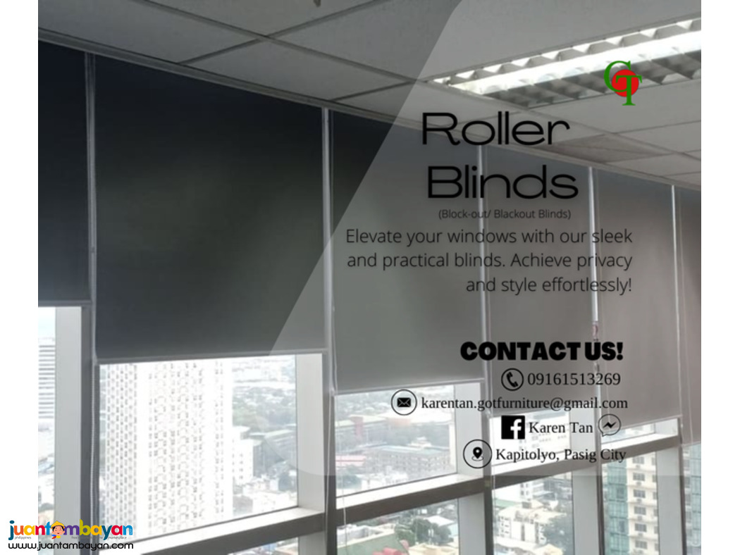 Blackout Blinds | Roller blinds | Sunscreen Blinds.